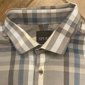 Simon Spurr plaid shirt